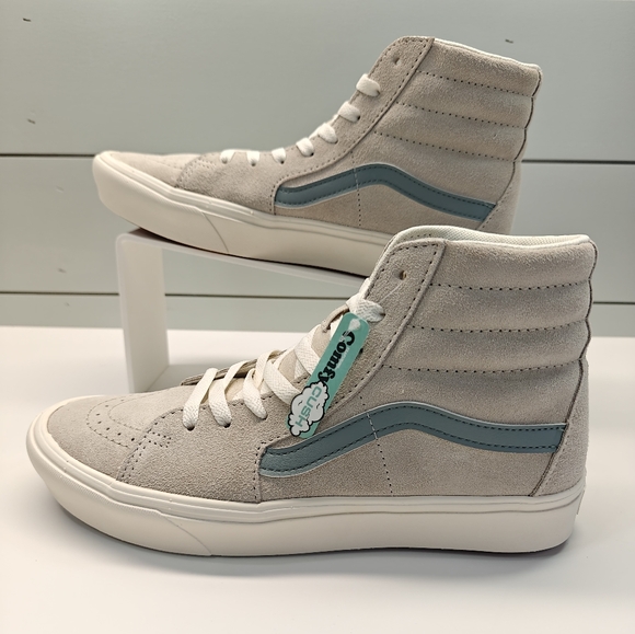 Vans SK8-Hi ComfyCush Growing Everyday Suede Lightweight Comfy Oatmeal sneakers - Picture 3 of 8